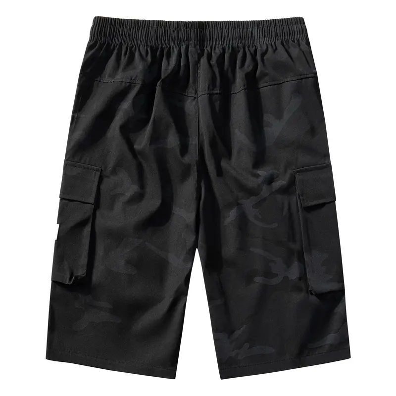 Pack Of 3 Camouflage Patterned Drawstring Shorts For Women