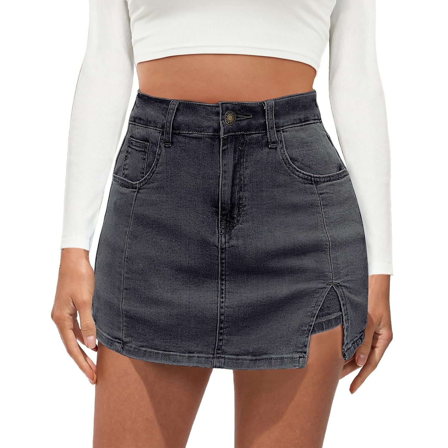 Summer Stretch Denim Skirt Shorts For Women