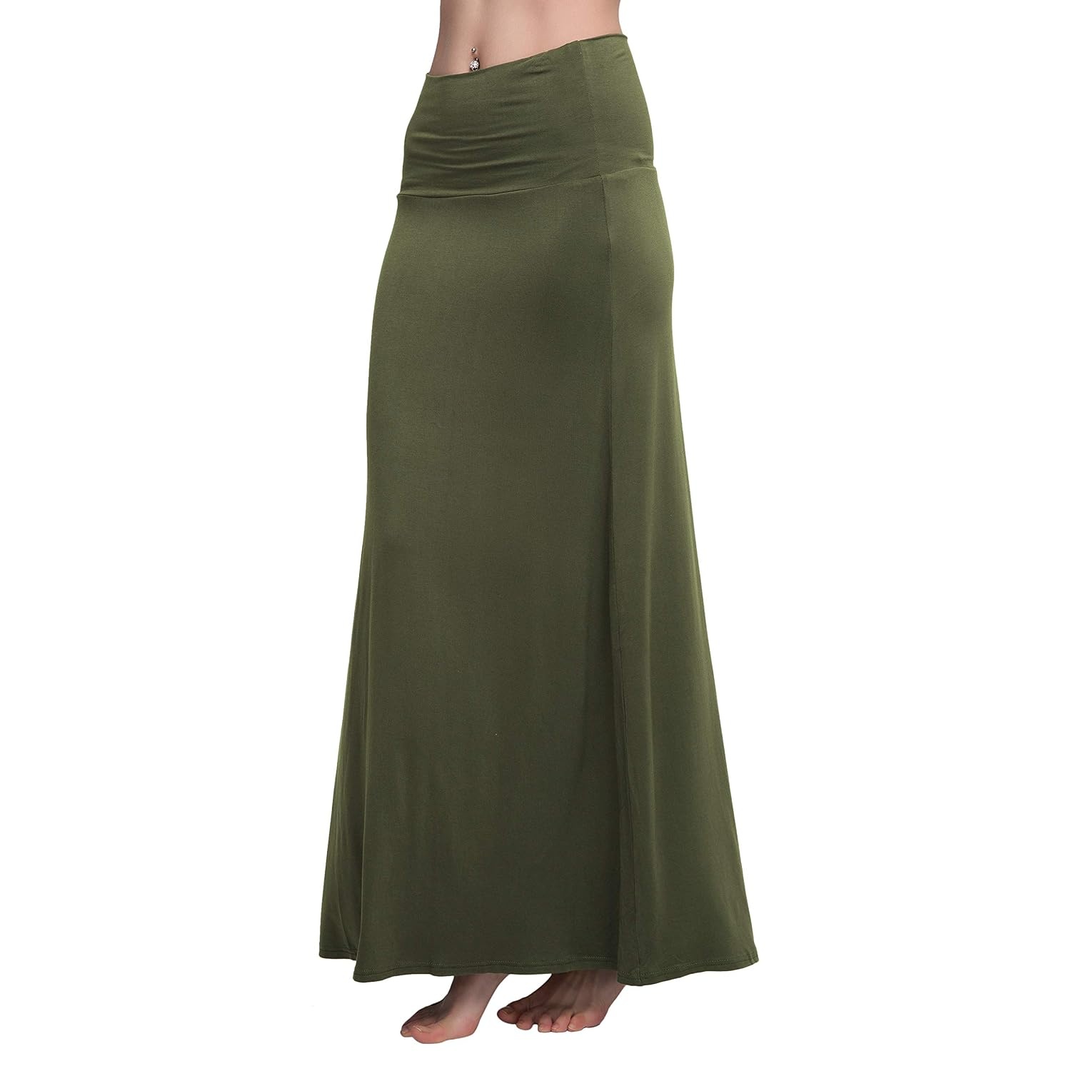 Comfy Long Flare Fold Skirt For Women