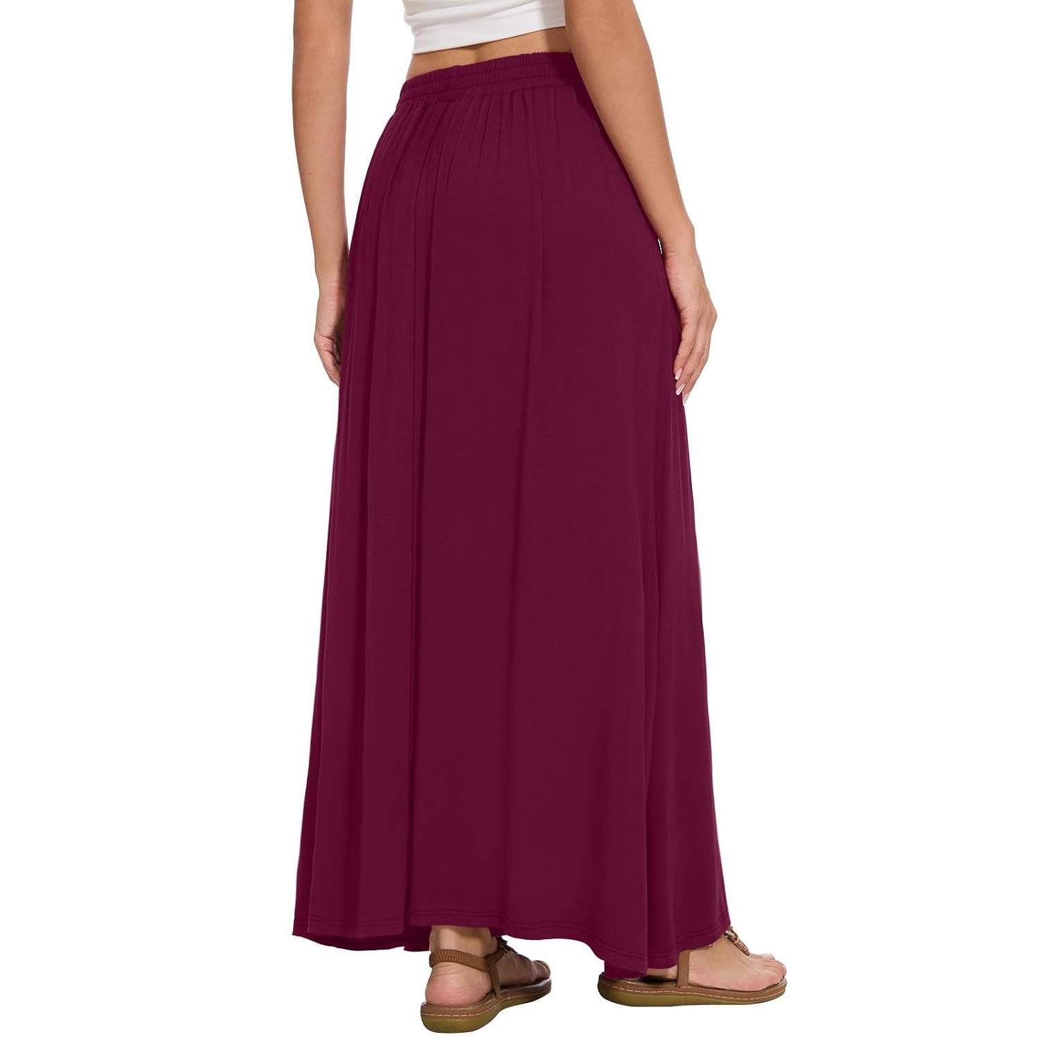 Casual Flowy A line Skirt With Pockets For Women
