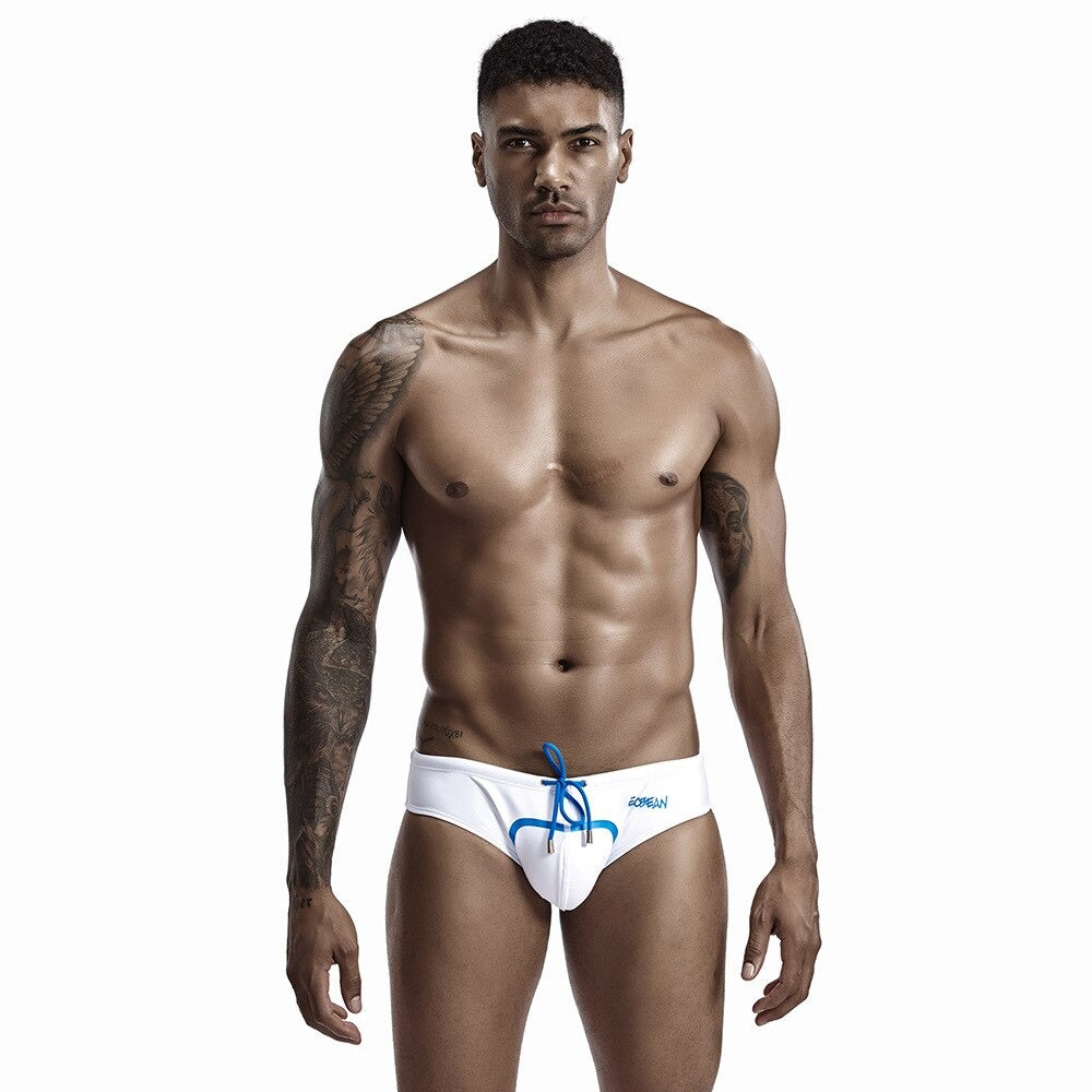 Men's Plain Solid Briefs-Waves And Trunks