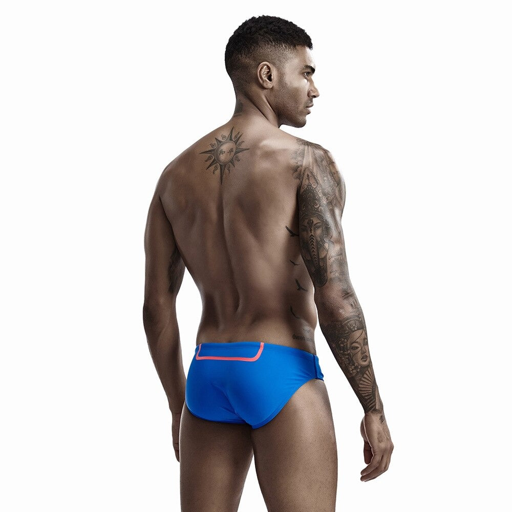 Men's Plain Solid Briefs-Waves And Trunks