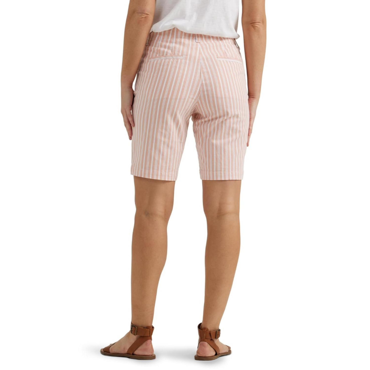 Casual Mid Rise Bermuda Shorts For Women