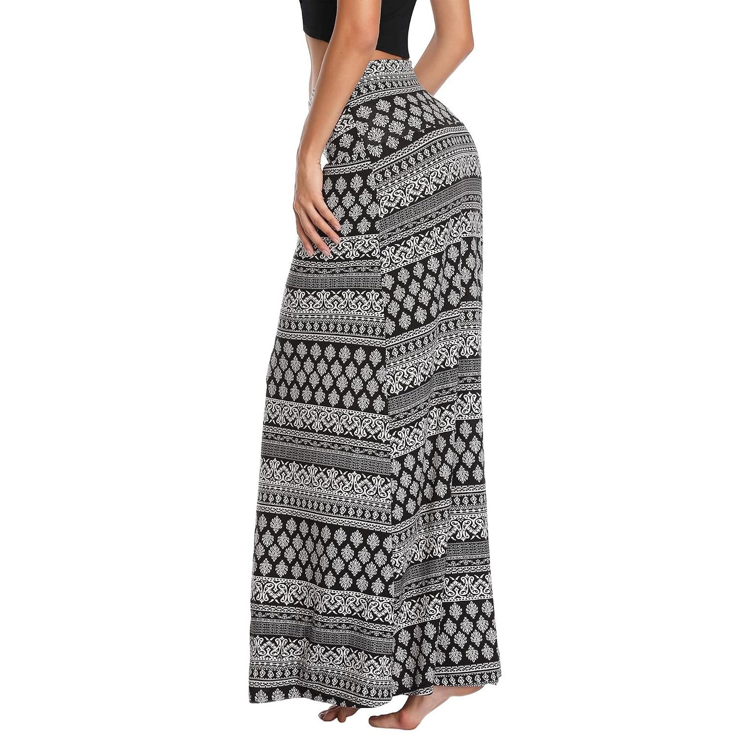 Comfy Long Flare Fold Skirt For Women