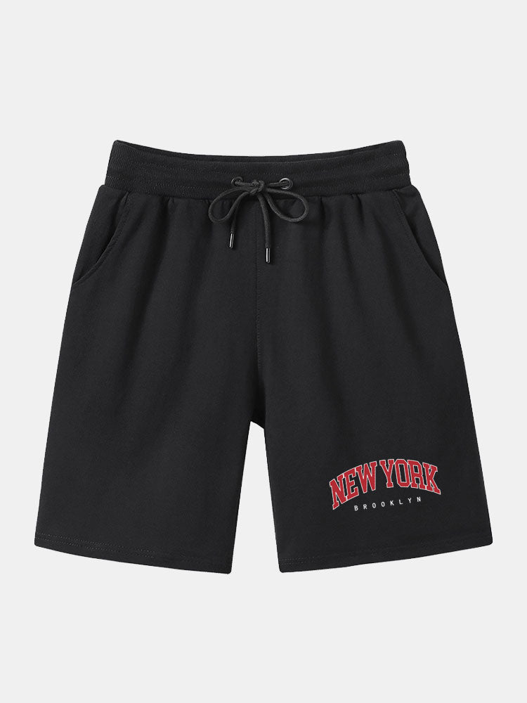 Solid Plain Printed Mid Length Shorts-Waves And Trunks