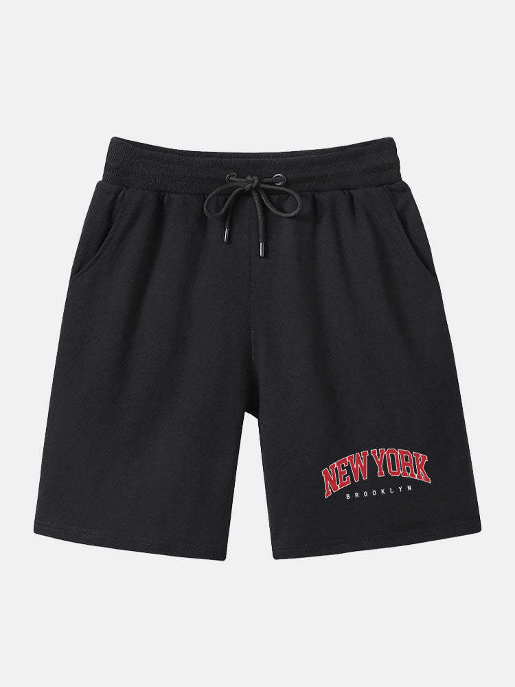 Solid Plain Printed Mid Length Shorts-Waves And Trunks