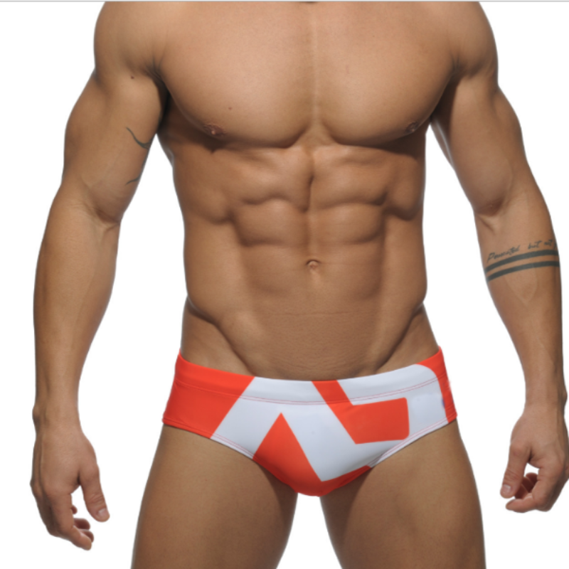 Sport Style Swim Brief-Waves And Trunks