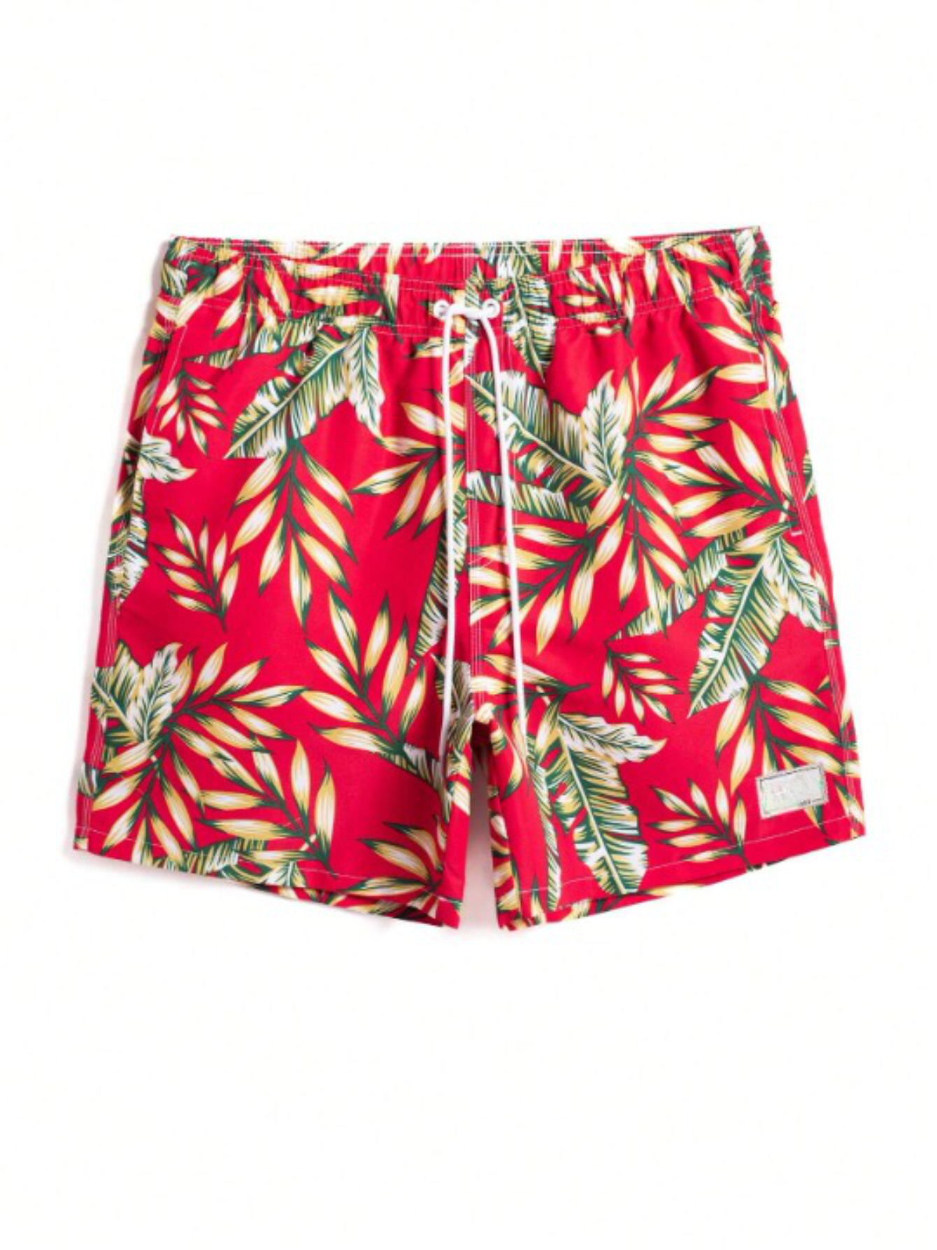 Stylish Tropical Swim Trunks-Waves And Trunks
