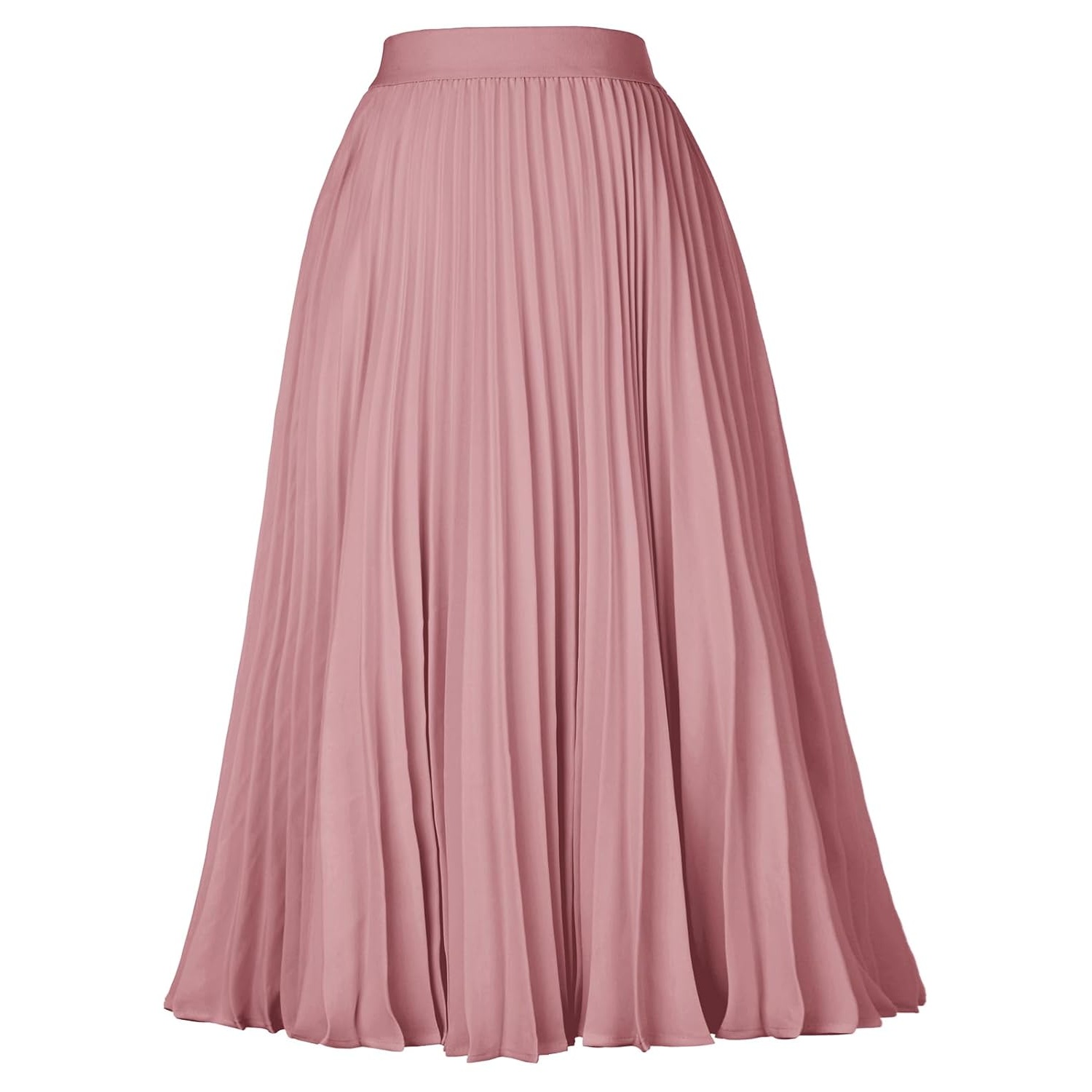 Pleated High Lengt Midi Skirt For Women