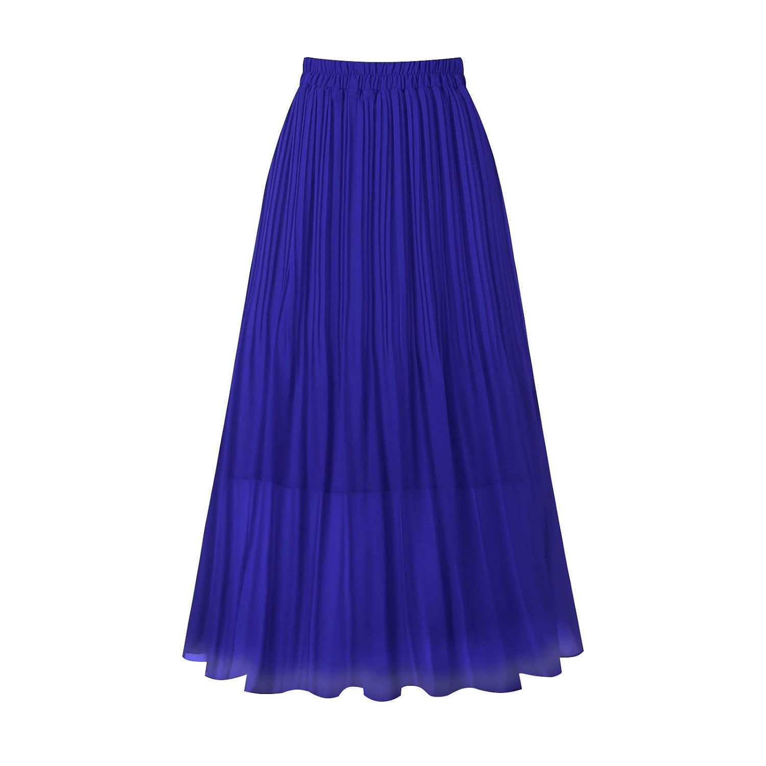 Pleated Chiffon Aline Length Skirt For Women