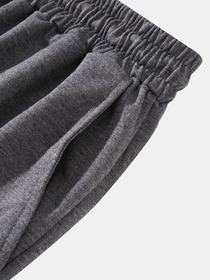 Mid Length Plain Beach Shorts-Waves And Trunks