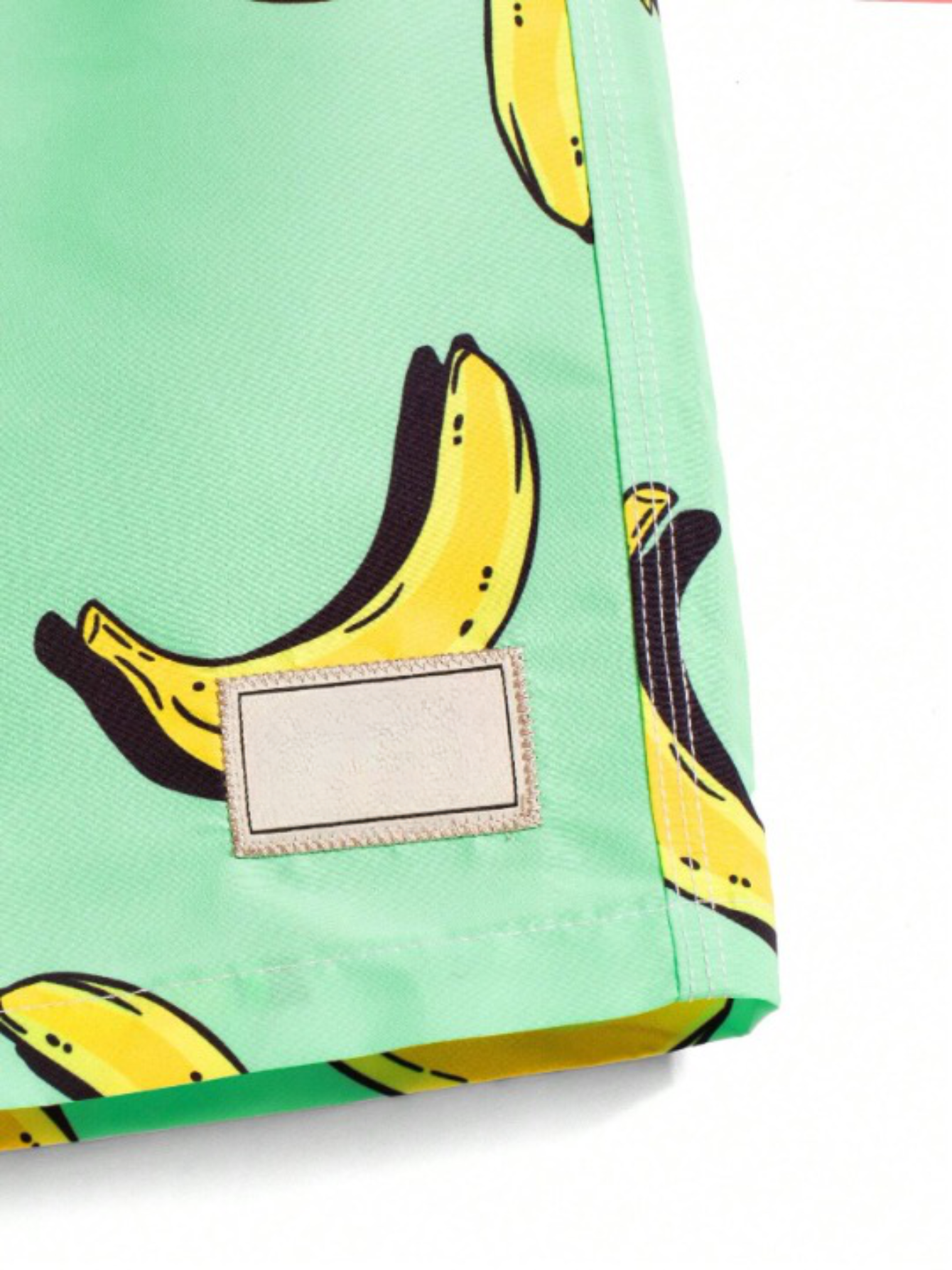 Banana Print Drawstring Waist Swim Trunks-Waves And Trunks
