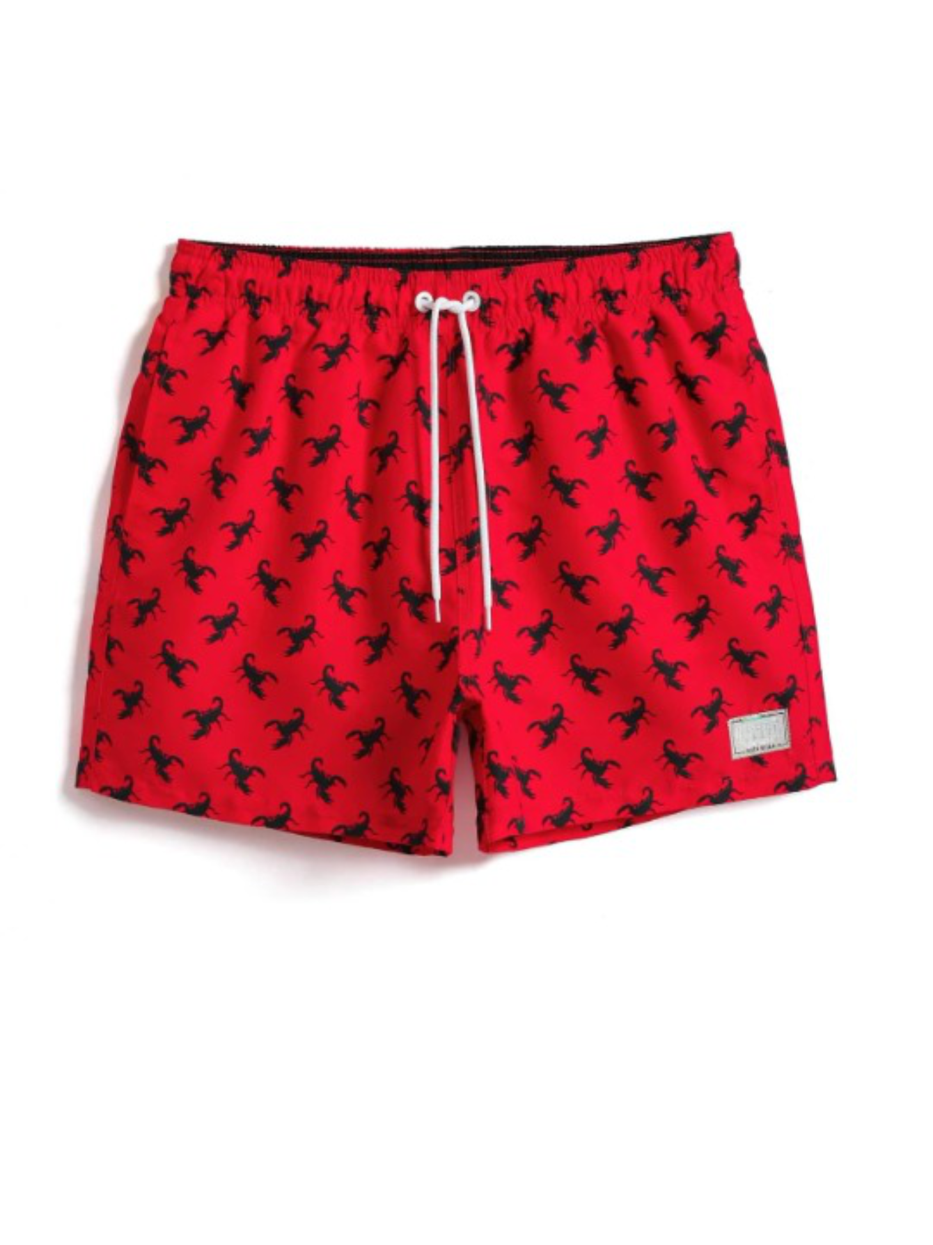 Patched Detail Swim Trunks-Waves And Trunks