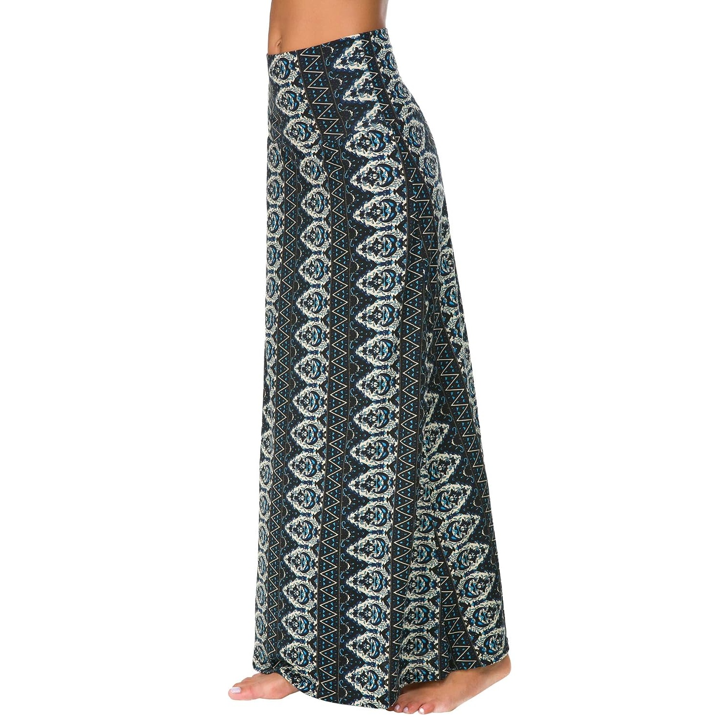 Comfy Long Flare Fold Skirt For Women