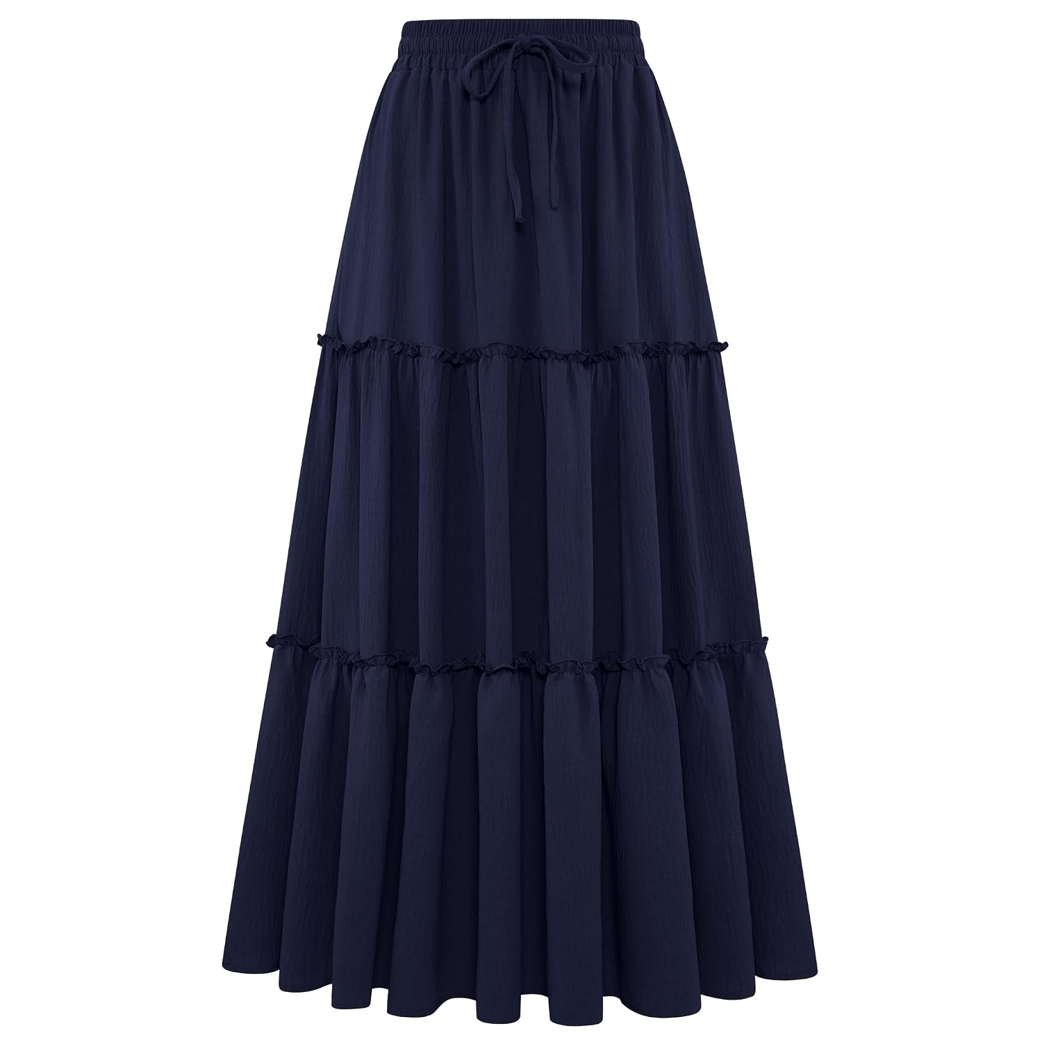 Pleated Boho Ruffle Summer Beach High Skirt For Women