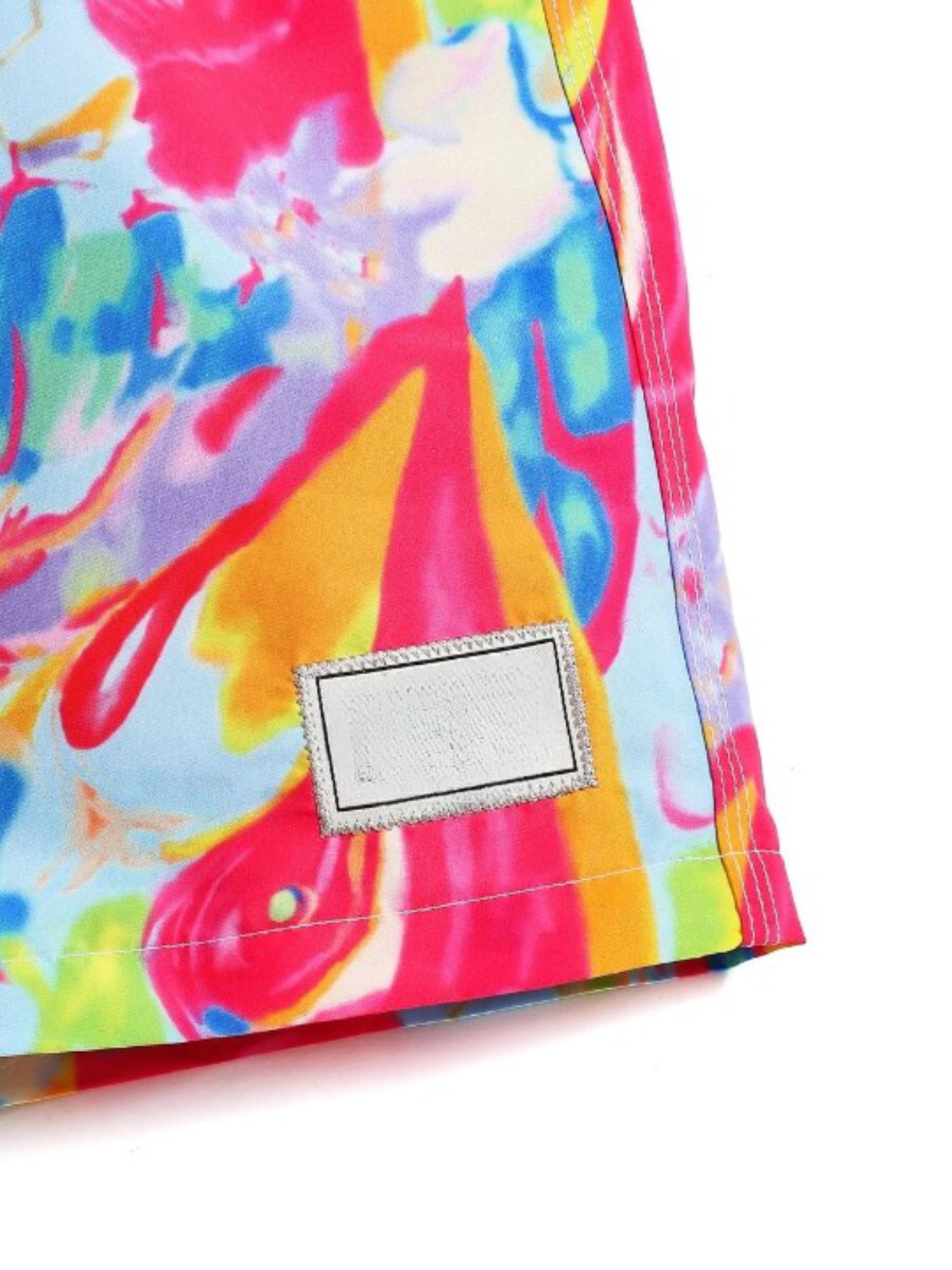 Tie Dye Print Swim Trunks-Waves And Trunks