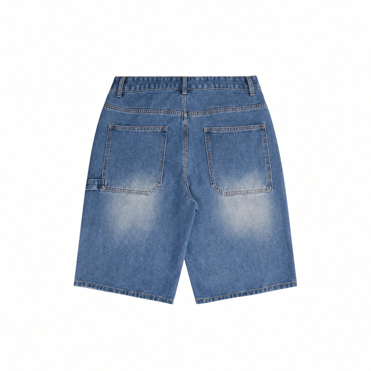 Loose Fit Denim Bermuda Shorts Jorts Streetwear Style For Men