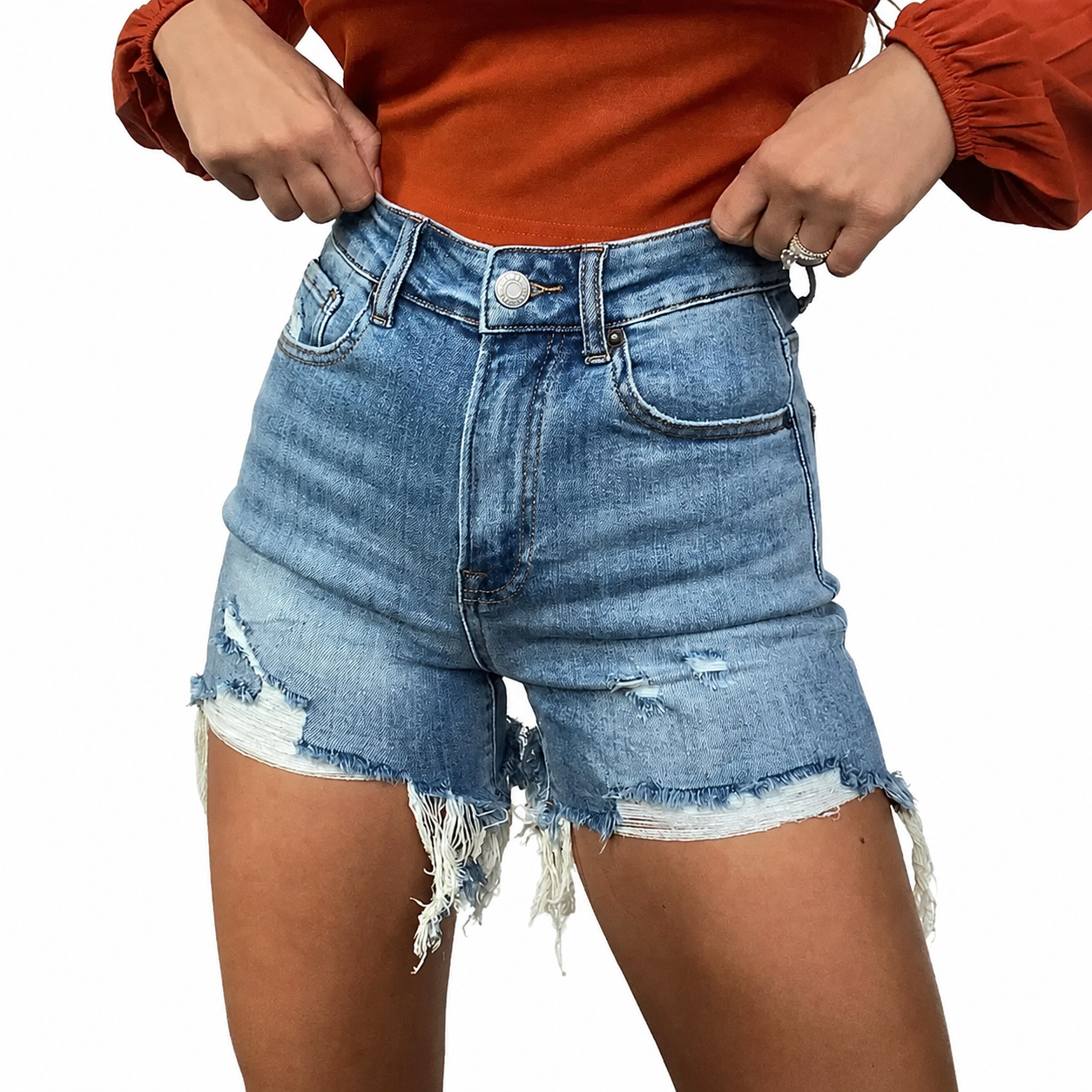Casual Denim Shorts For Everyday Wear For Women  