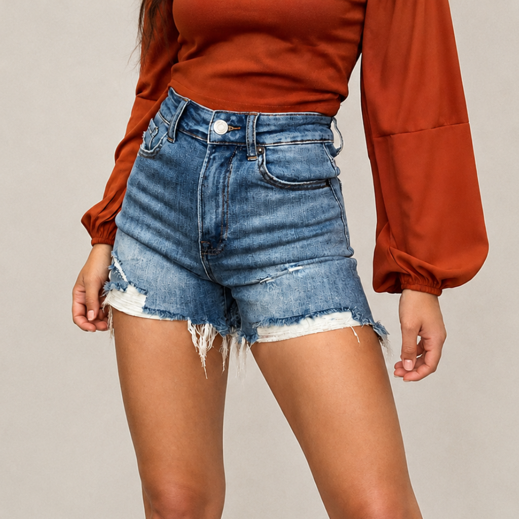 Casual Denim Shorts For Everyday Wear For Women  