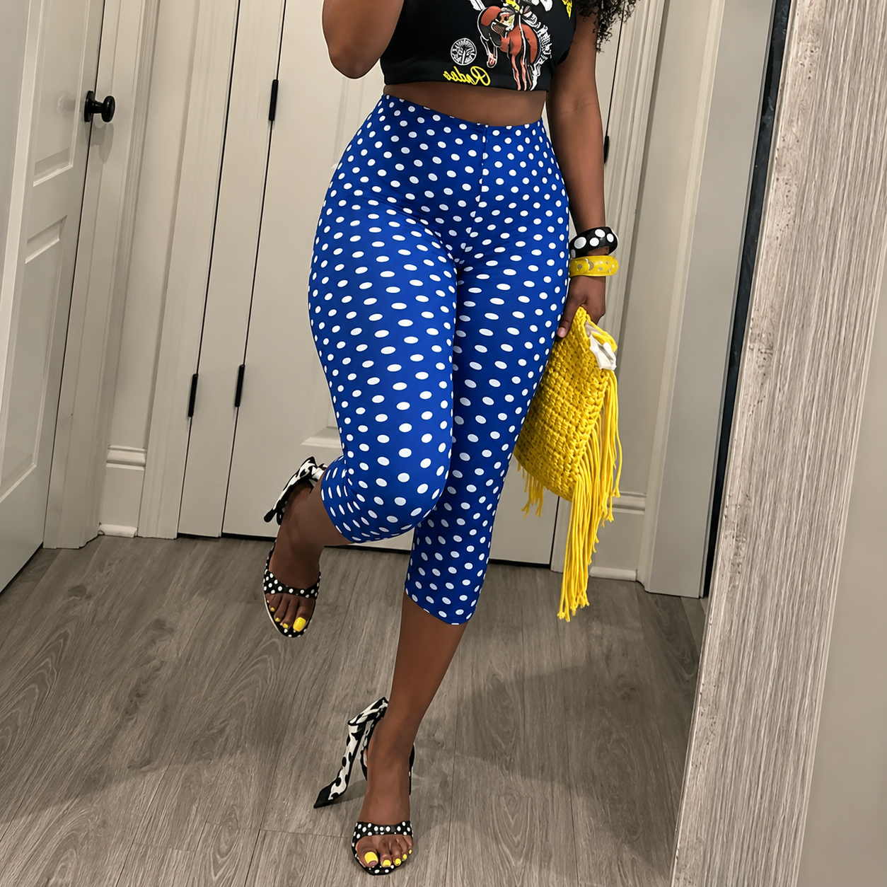 Casual Capri Fashion Polka Dot Pants For Women