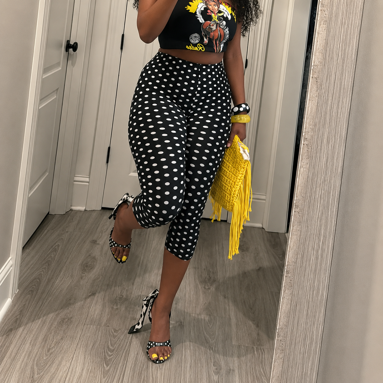 Casual Capri Fashion Polka Dot Pants For Women