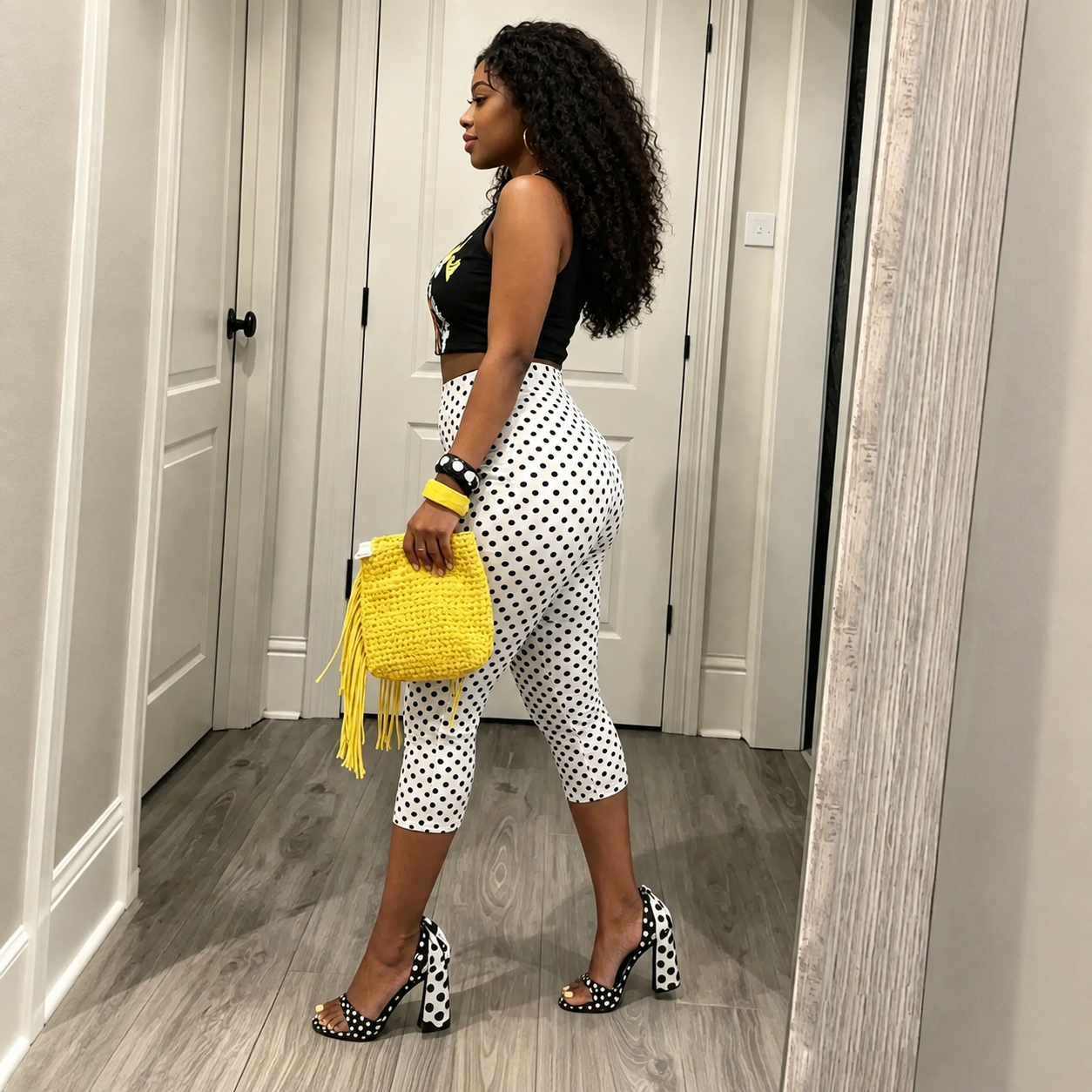 Casual Capri Fashion Polka Dot Pants For Women