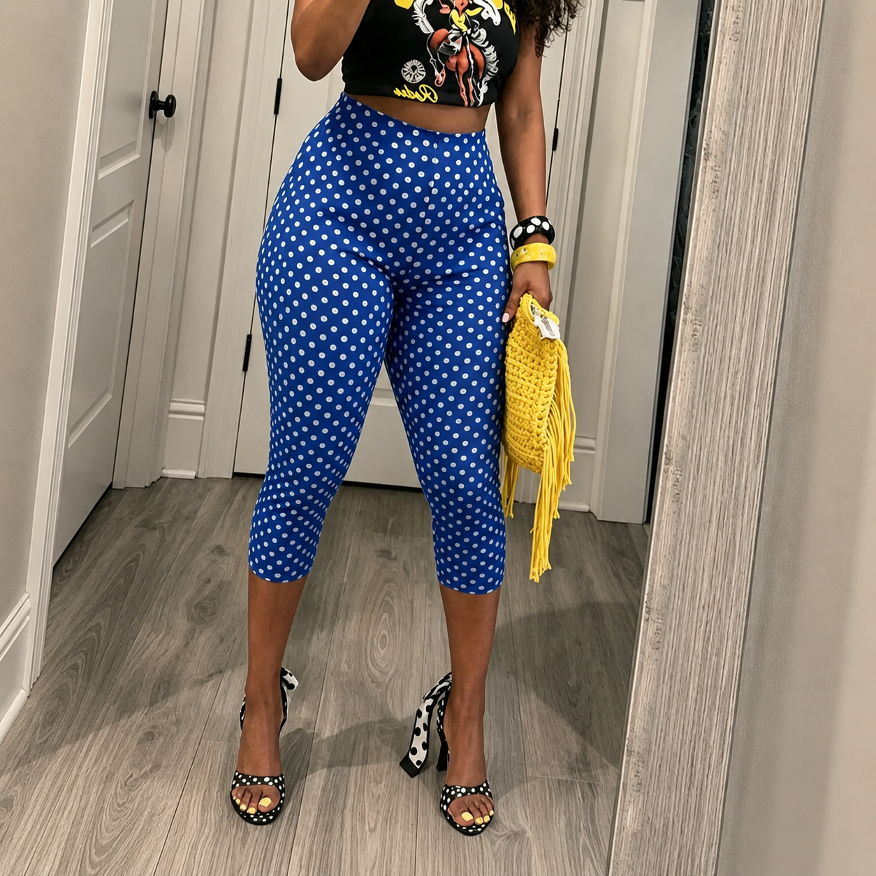 Casual Capri Fashion Polka Dot Pants For Women
