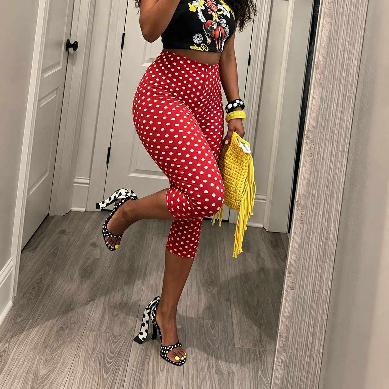 Casual Capri Fashion Polka Dot Pants For Women