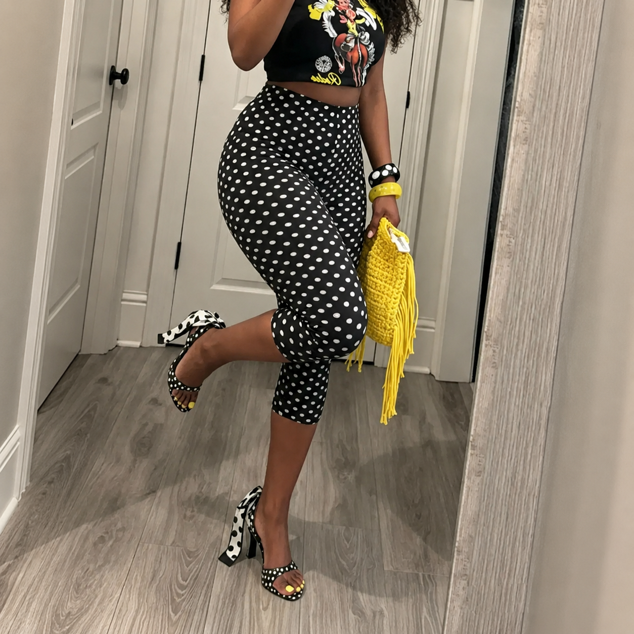 Casual Capri Fashion Polka Dot Pants For Women