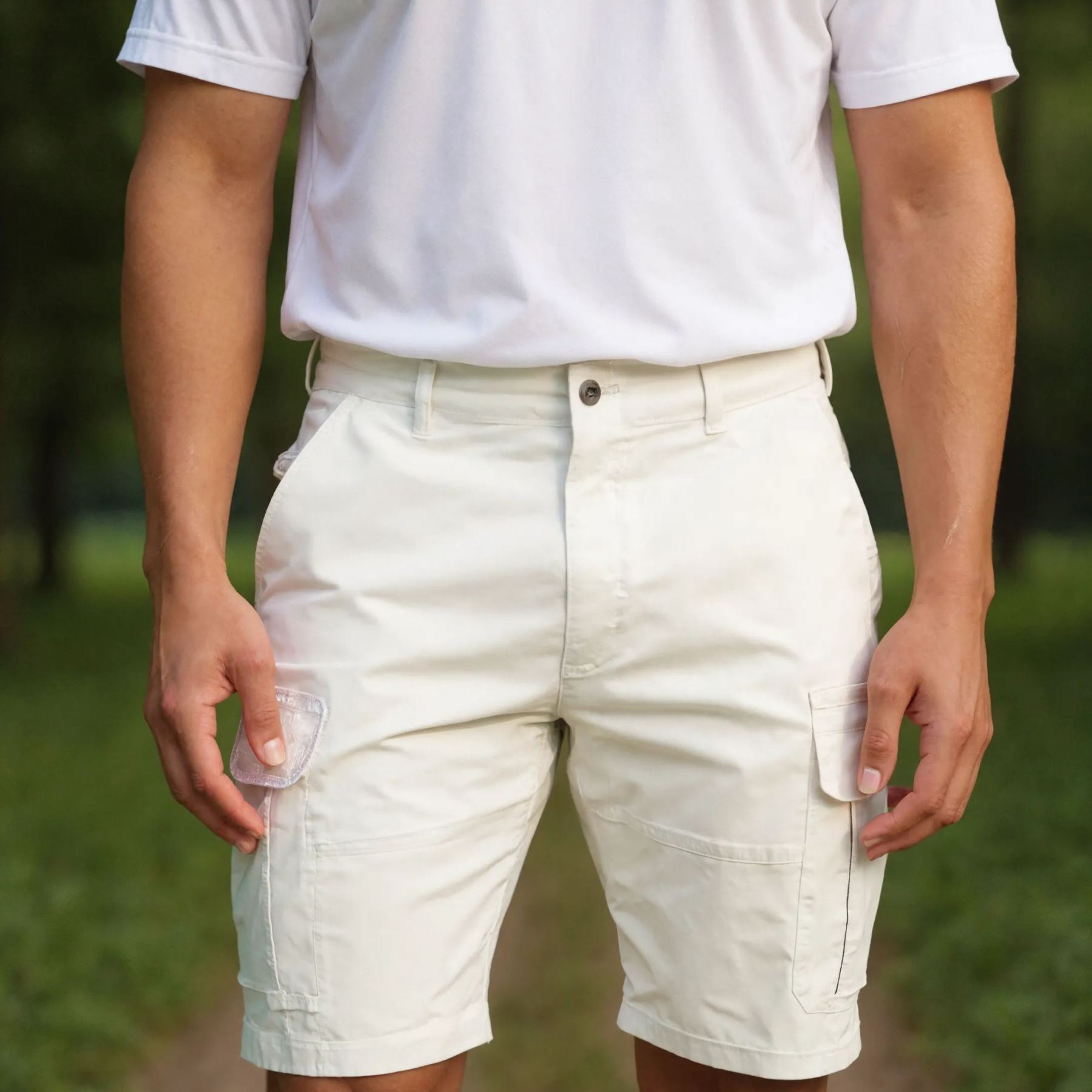 Men’s Classic Cargo Stretch Shorts with Multi Pockets