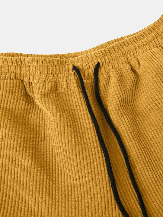 Casual Pocket Detail Plain Beach Shorts-Waves And Trunks