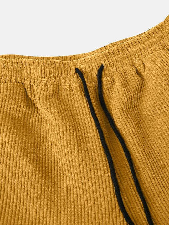 Casual Pocket Detail Plain Beach Shorts-Waves And Trunks