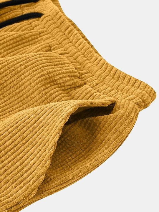 Casual Pocket Detail Plain Beach Shorts-Waves And Trunks