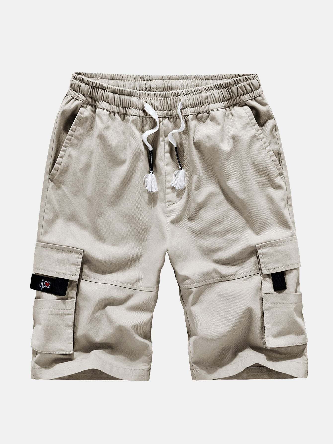 Comfortable Drawstring Cargo Shorts-Waves And Trunks