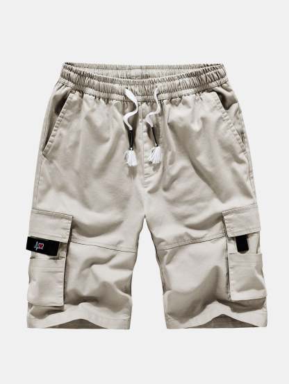 Comfortable Drawstring Cargo Shorts-Waves And Trunks