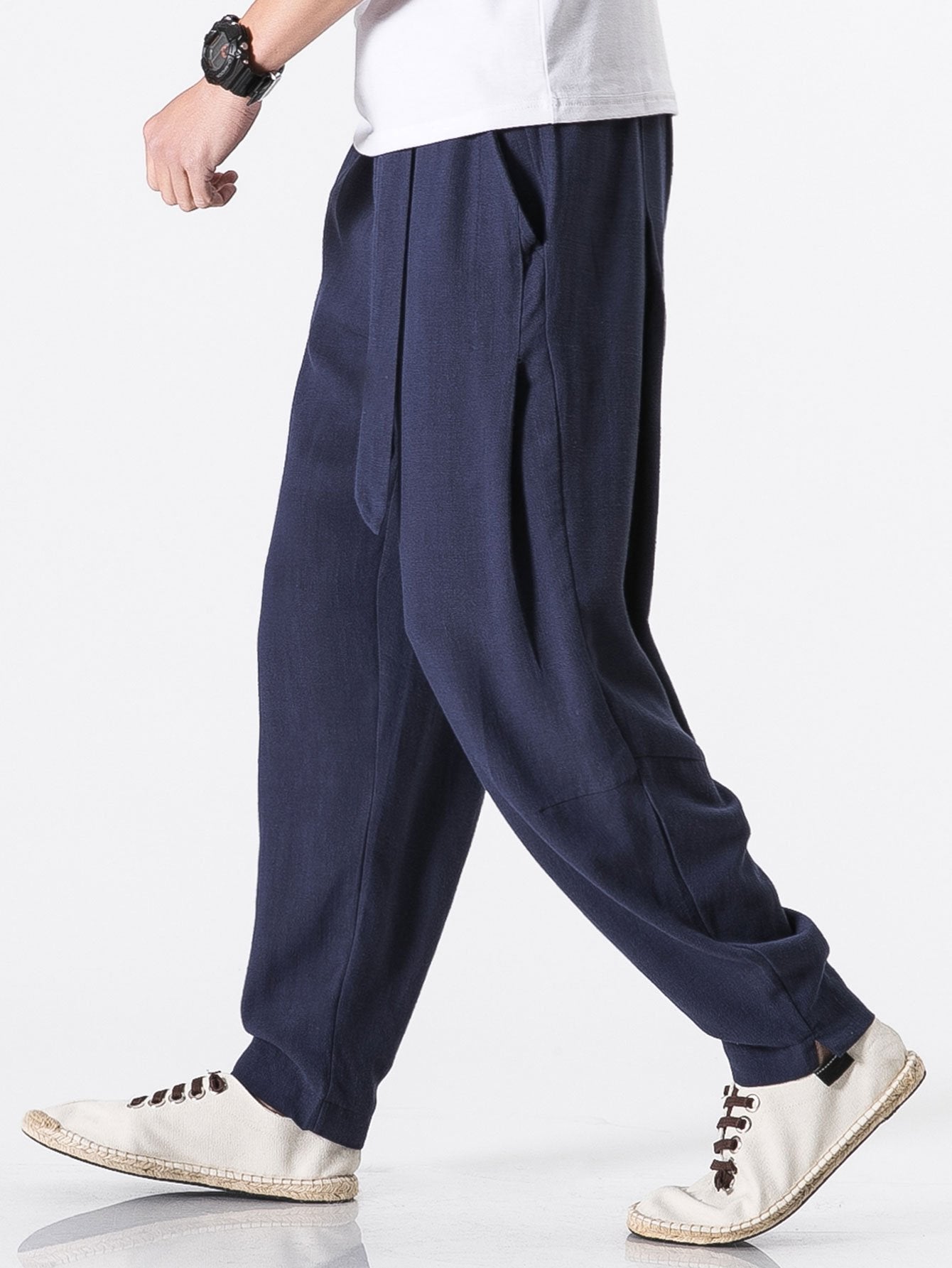 Harem Pants With Detachable Belt-Waves And Trunks
