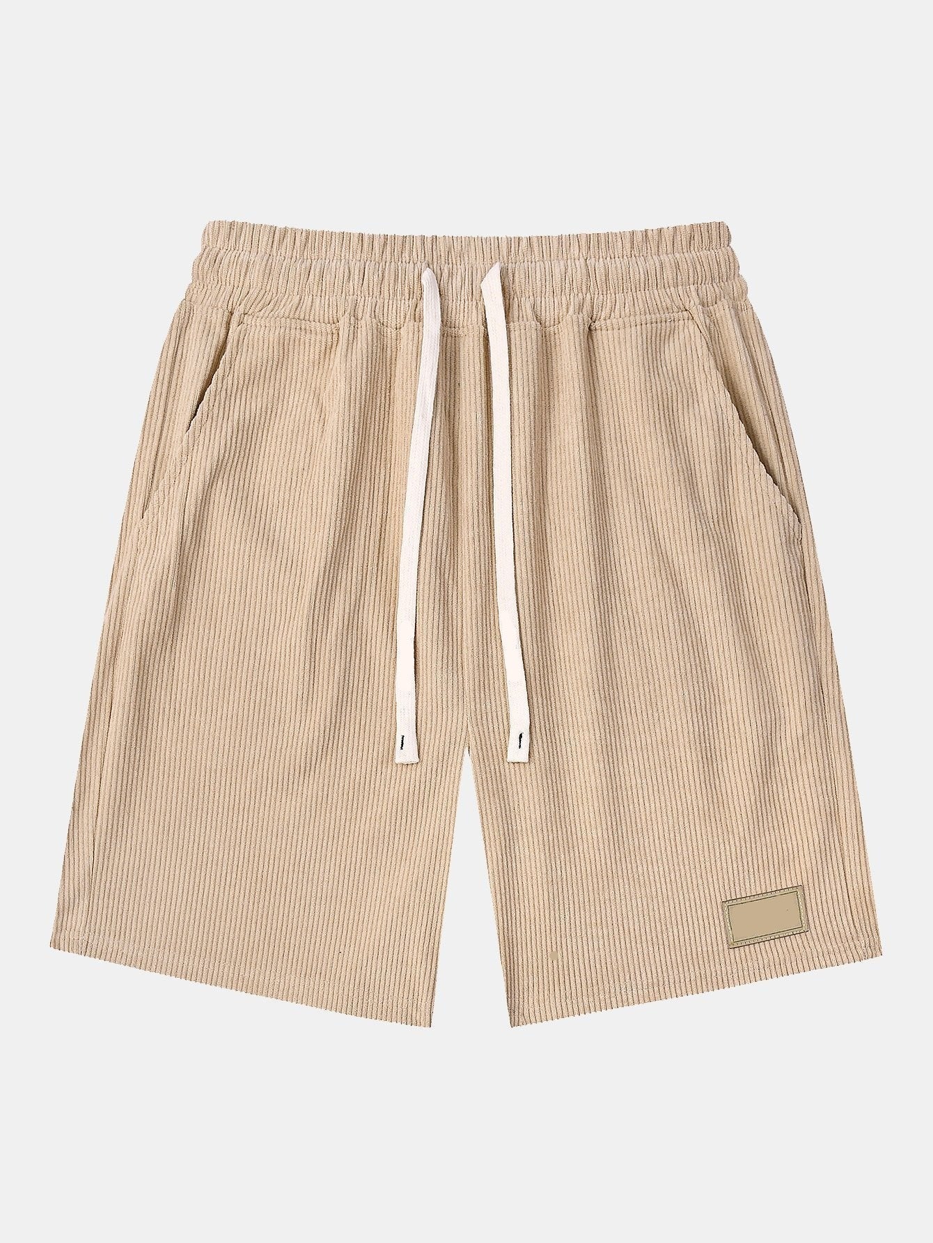 Corduroy Shorts With Drawstring-Waves And Trunks