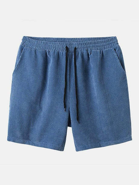 Casual Pocket Detail Plain Beach Shorts-Waves And Trunks