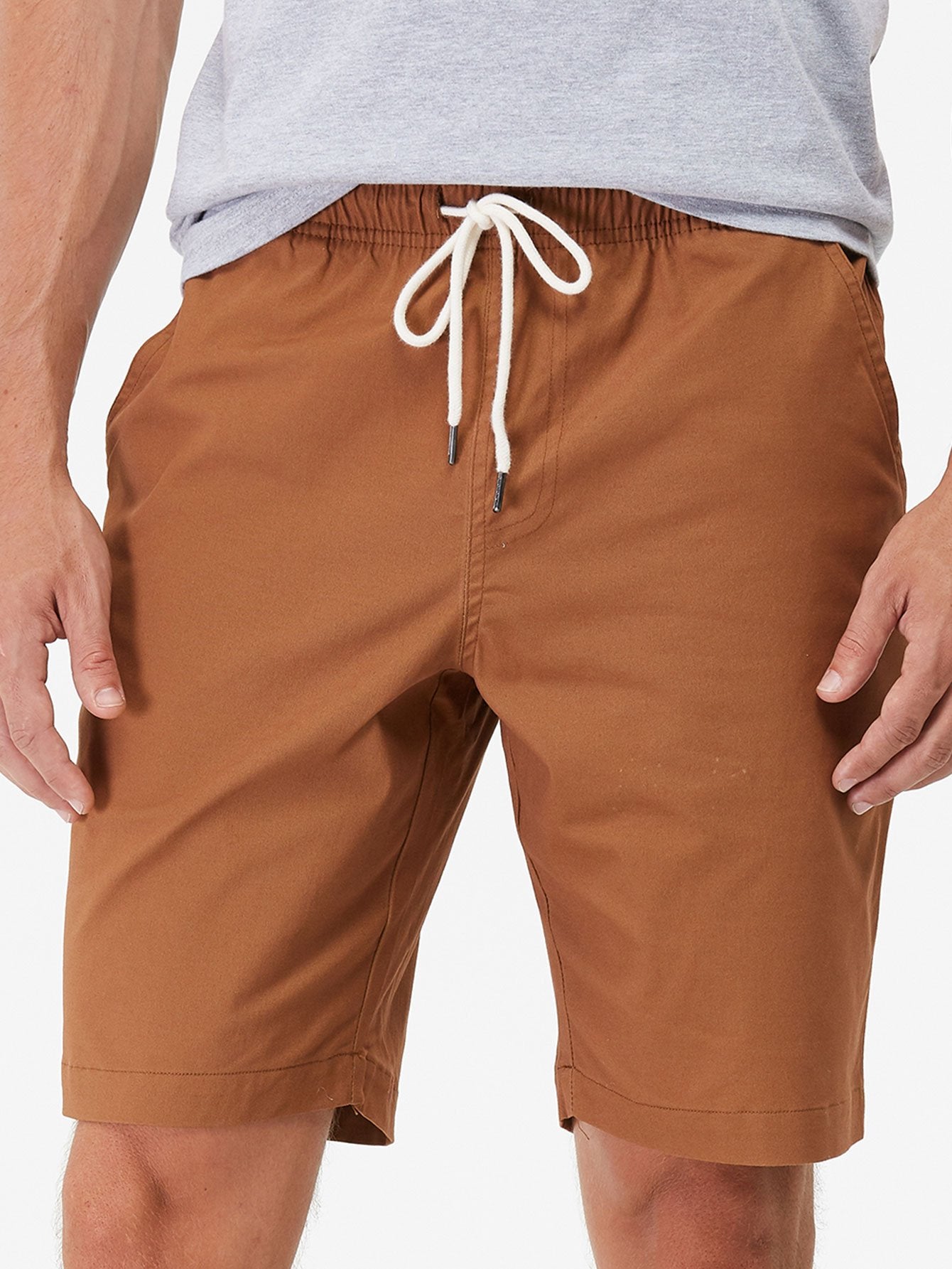 Chino Shorts With Drawstring-Waves And Trunks