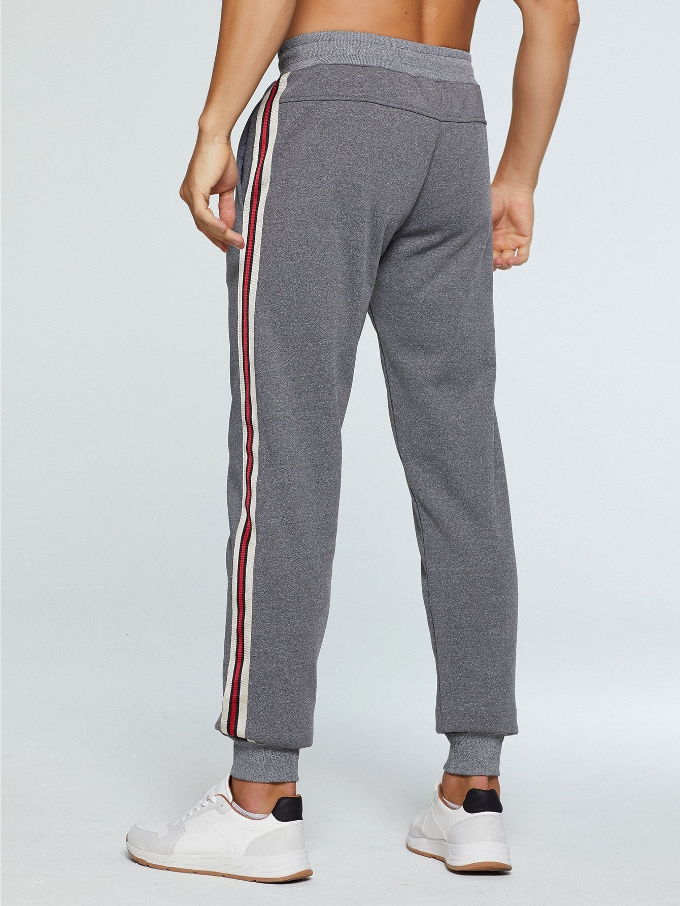 Striped Patterned Joggers-Waves And Trunks