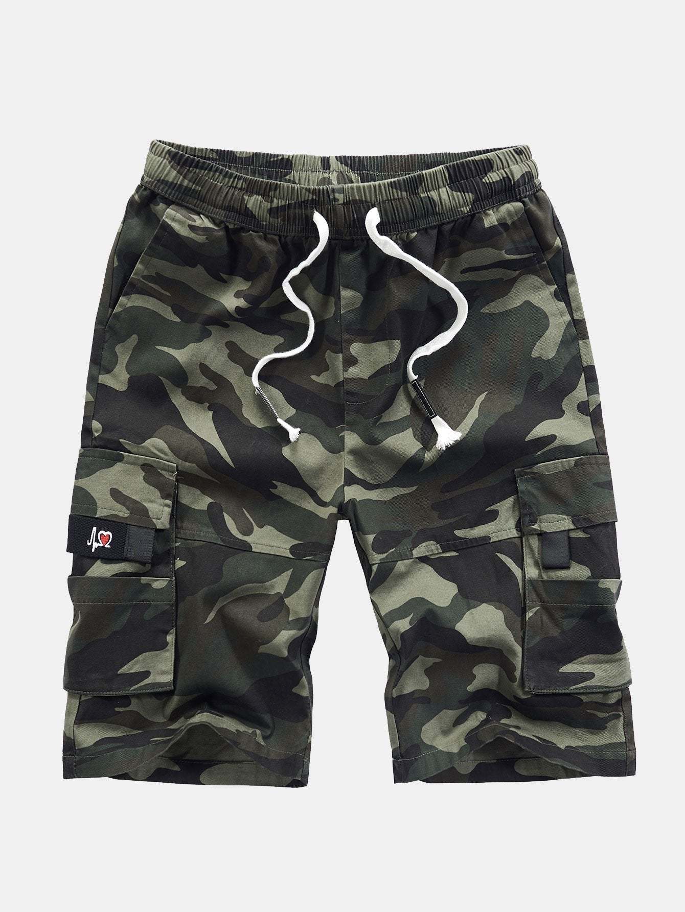 Comfortable Drawstring Cargo Shorts-Waves And Trunks