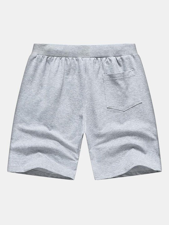 Contrast Elastic Waistband Beach Shorts-Waves And Trunks