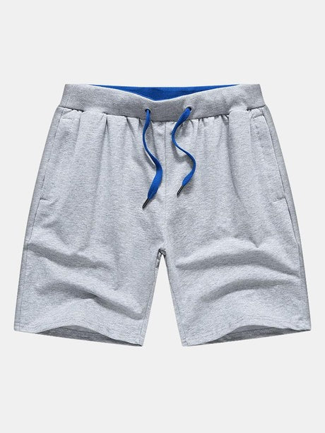 Contrast Elastic Waistband Beach Shorts-Waves And Trunks