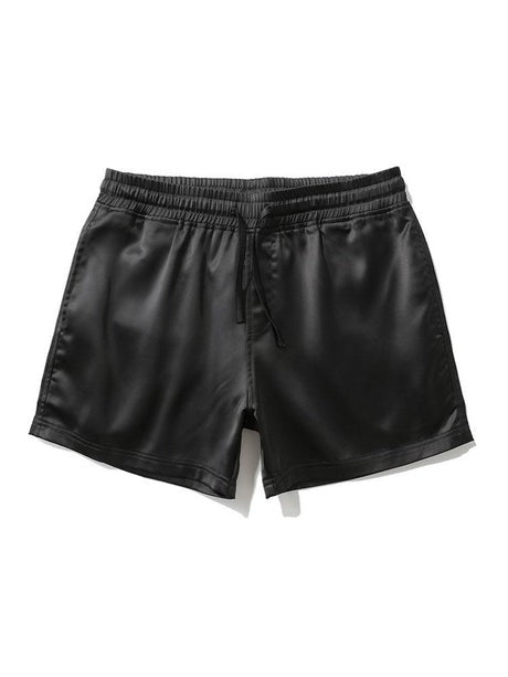 Elastic Waistband Casual Beach Shorts-Waves And Trunks