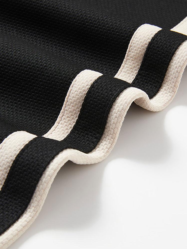 Vintage Striped Straight Pants-Waves And Trunks