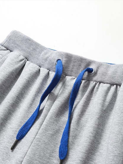 Contrast Elastic Waistband Beach Shorts-Waves And Trunks