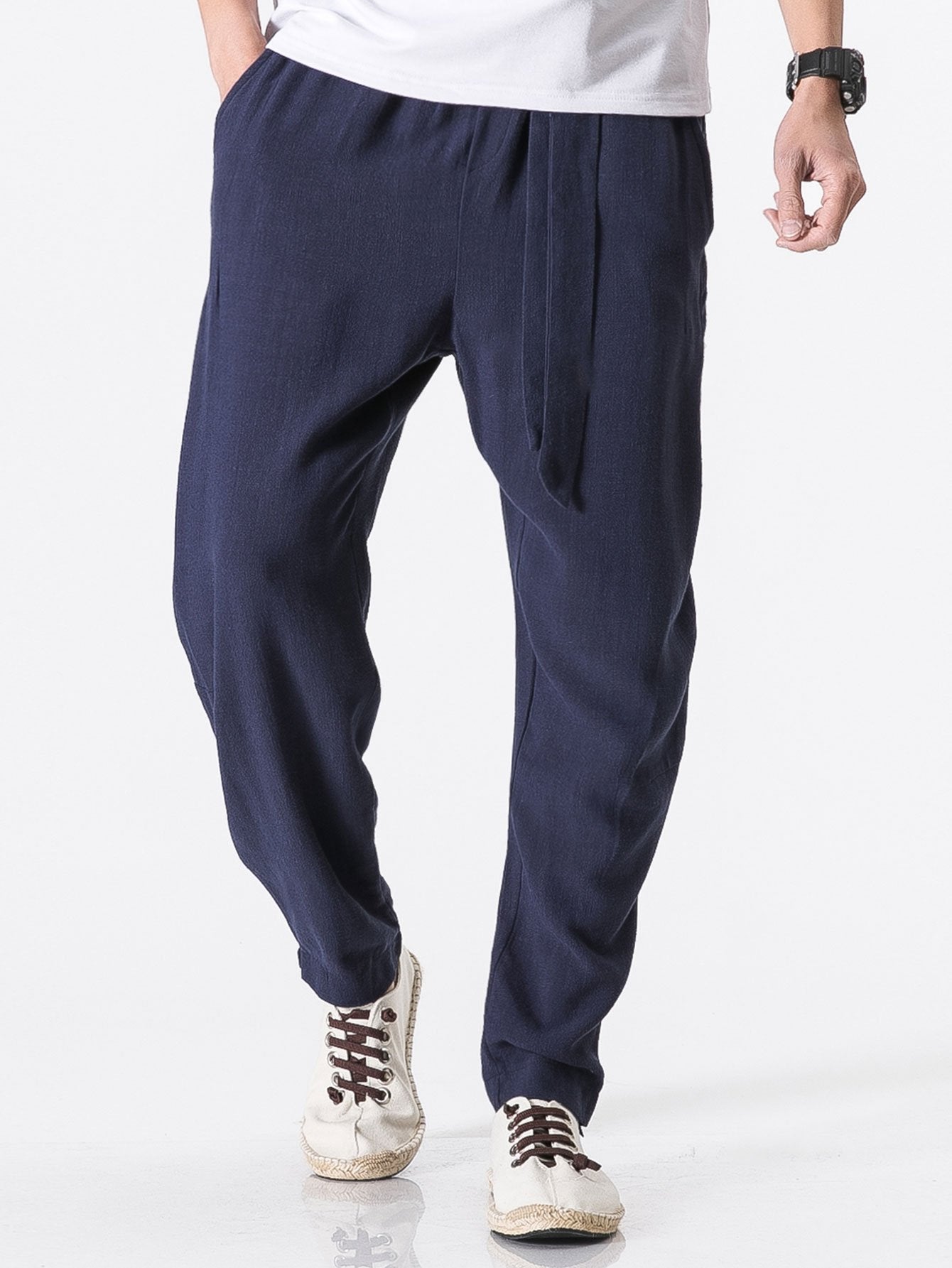 Harem Pants With Detachable Belt-Waves And Trunks