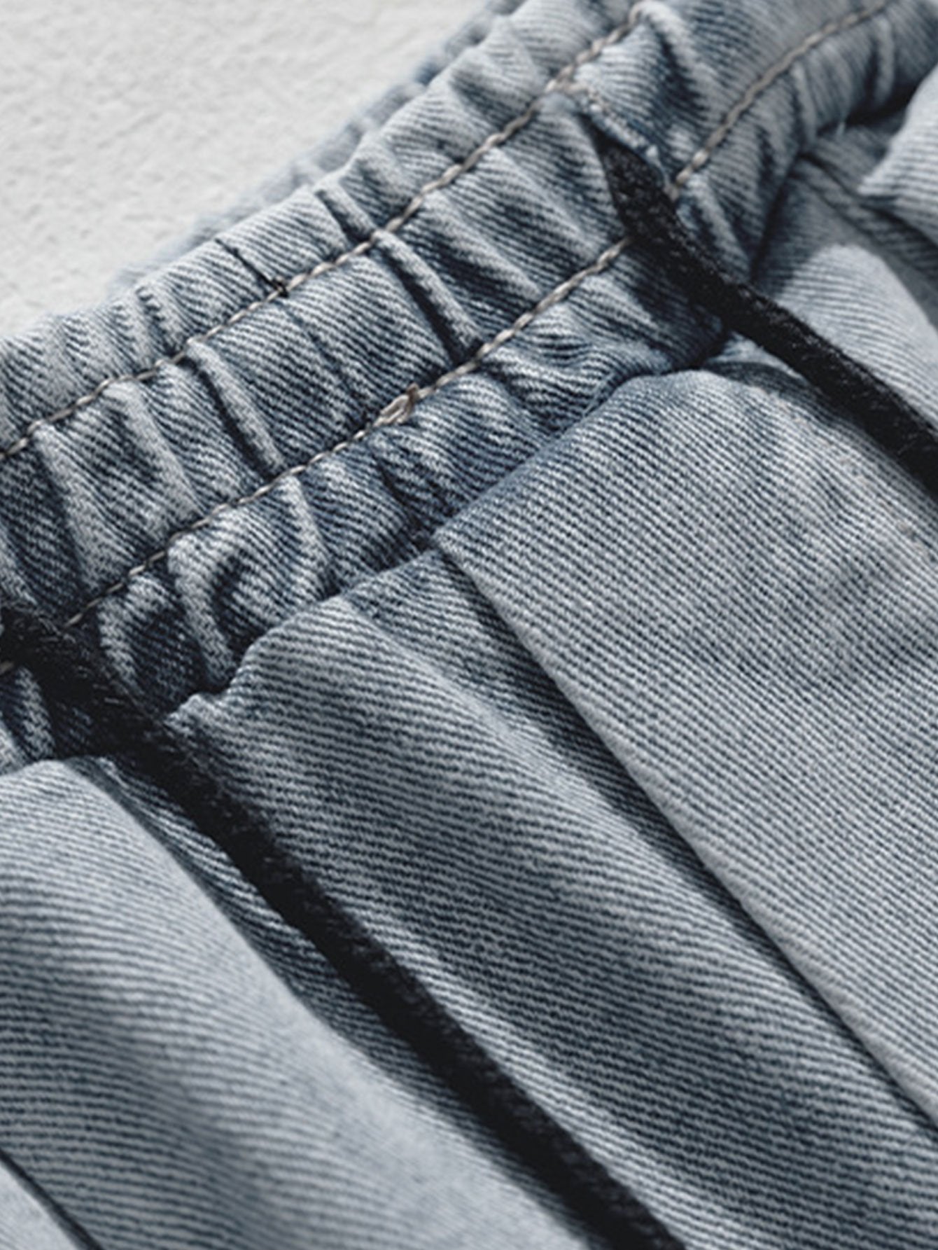 Straight Leg Cargo Jeans-Waves And Trunks