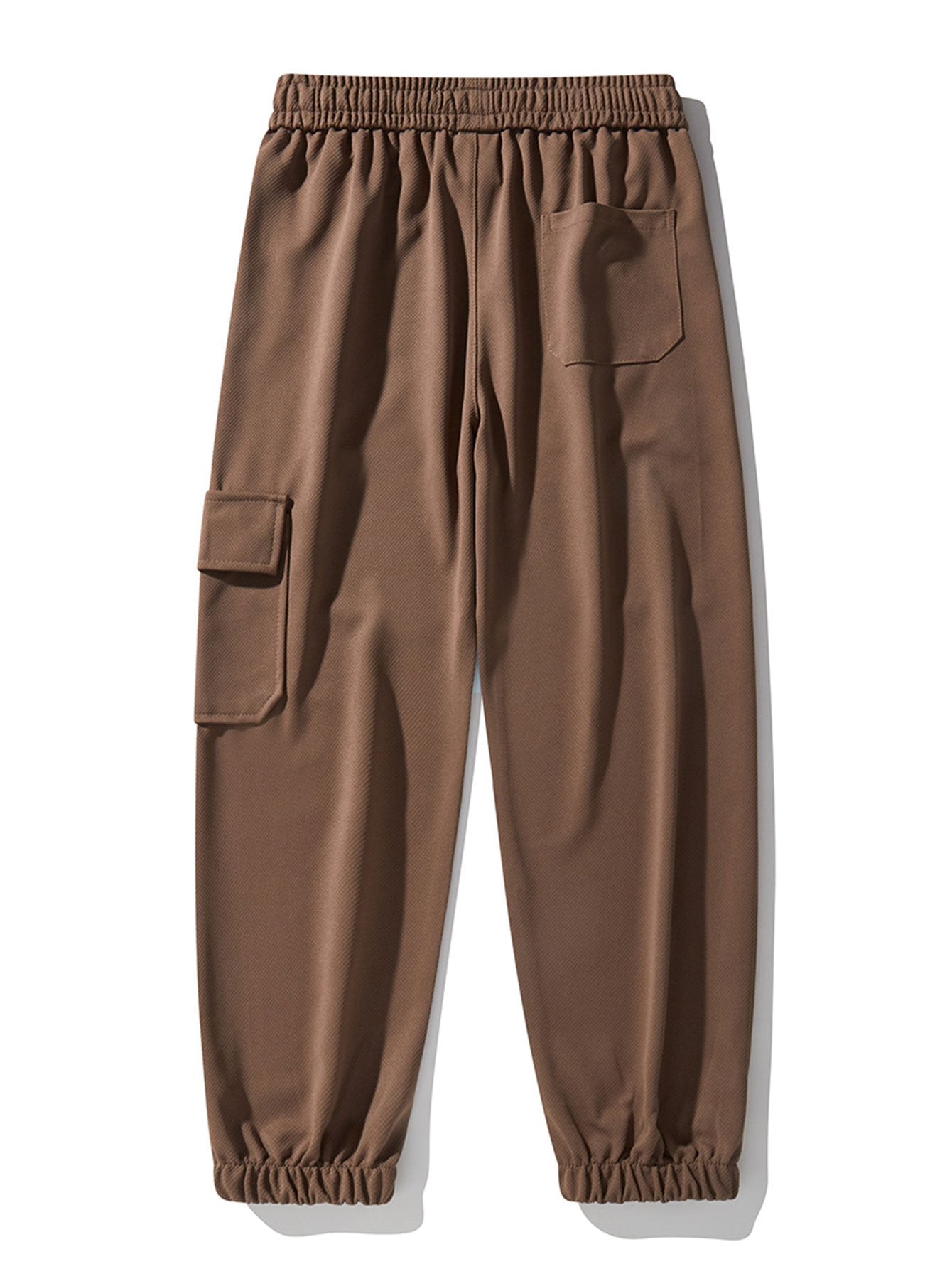 Elastic Waistband Cargo Style Jogging Pants-Waves And Trunks