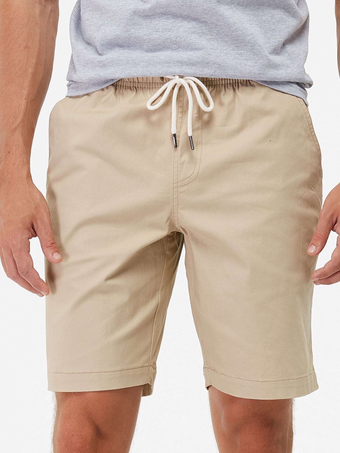 Chino Shorts With Drawstring-Waves And Trunks